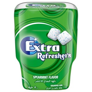 Wrigley's Extra Refresher's Gum Spearmint Sugar Free 30 Pieces 67G