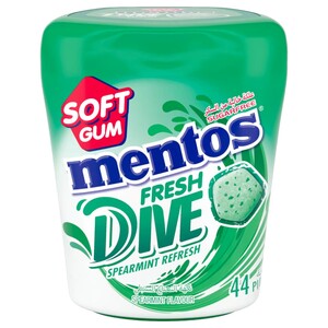 Mentos Gum Fresh Dive Spearmint 44 Pieces 88G