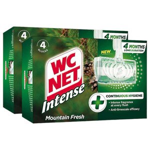 Wc Net Toilet Blocks Green 4 Pieces -25% X2