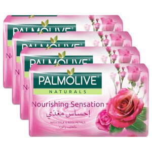 Palmolive Soap Bar Milk & Rose 90G -20% X4