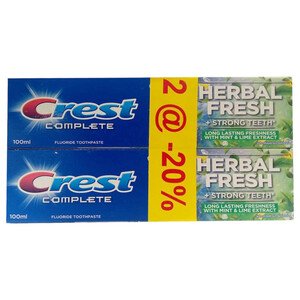 Crest Toothpaste Herbal 100Ml -20% X2