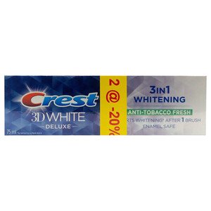 Crest Toothpaste Anti Tobacco 3D White 75Ml -20% X2