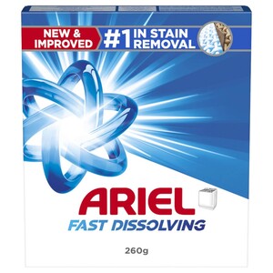 Ariel Powder Laundry Detergent Hard Stains Original 260G
