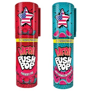 Push Pop Mega Lollipop Cherry & Water Melon 30G