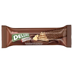 Ulker Deluxe Milk Chocolate Coated Wafers Filled With Hazelnut Cream 28G