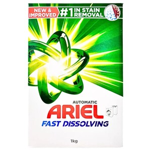 Ariel Powder Laundry Detergent Fast Dissolving 1Kg