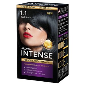 Aroma Hair Color Intense Blue Black No. 1.1