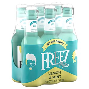 Freez Mix Carbonated Drink Lemon & Mint 275Ml X6