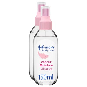 Johnson's Natural Soft Oil Spray 150Ml X2