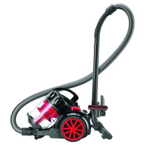 Black+Decker Multi-Cyclonic Bagless Corded Canister Vacuum Cleaner Vm1680-B5 With 6 Stage Filtration, 20 Kpa Suction Power, Red And Black, 2.5 L 1600 Watts