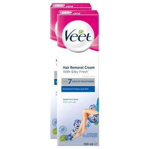 Veet Hair Removal Cream Sensitive Skin 100Ml X2