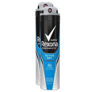 Rexona Men Deodorant Active Dry 150Ml X2