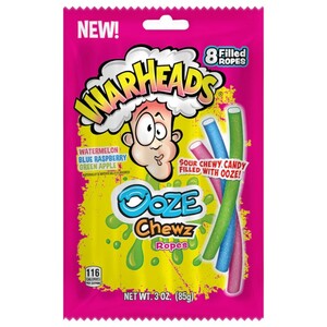 Warheads Ooze Chewz Ropes Bag 85G