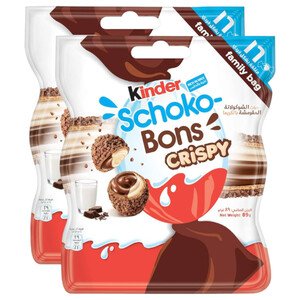 Kinder Schoko Bons Crispy 16 Pieces 89G X2