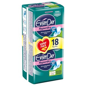 Everyday Hyper Dry Economy Normal + Bag 18 Pads