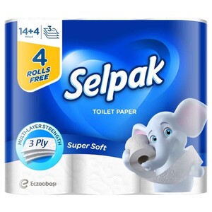 Selpak Toilet Paper 14+4 Rolls