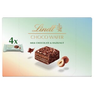 Lindt Wafer Milk & Hazelnut 30G X4