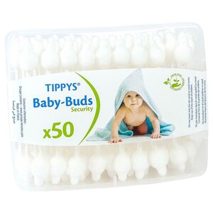 Tippys Baby Ear Buds Paper Stick 50 Pieces