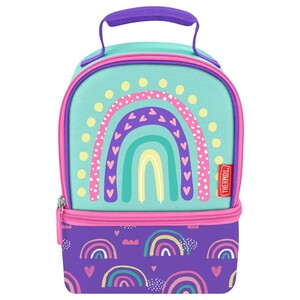Thermos Cooler Kids Dual Lunch Box Rainbows