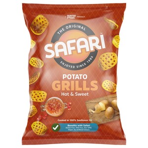 Safari Potato Grills Chips Hot & Sweet 125G