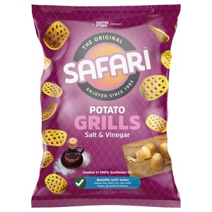 Safari Potato Grills Chips Salt And Vinegar 125G
