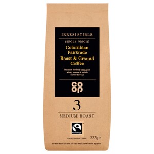 Co-Op Irresistible Fairtrade Colombian Beans 227G