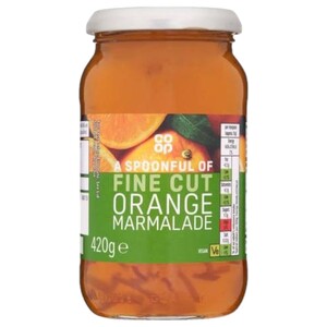 Co-Op Fine Cut Orange Marmalade 420G