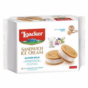 Loacker Sandwich Ice Cream Alpine Milk 264G