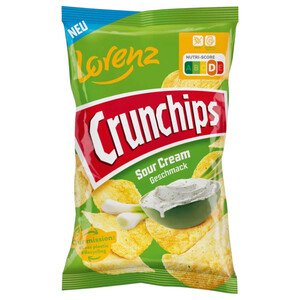 Lorenz Crunchips Sour Cream Onion 100G