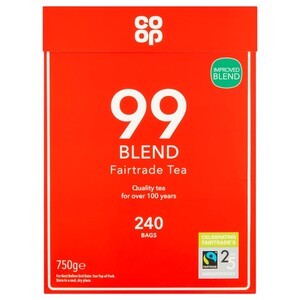 Co-Op Fairtrade 99 240 Tea Bags 750G