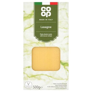 Co-Op Plain Lasagne 500G