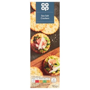 Co-Op Sea Salt Scallop Cracker 185G