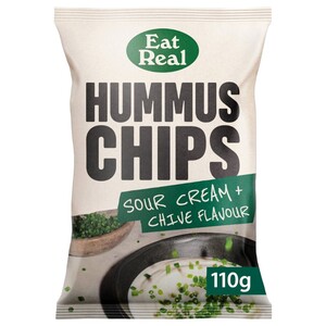 Eat Real Hummus Chips Sour Cream & Chives 110G