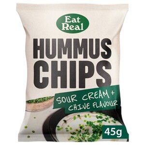 Eat Real Hummus Chips Sour Cream & Chives 45G