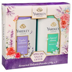 Yardley Talcum Powder Assorted 2 Pieces 250G