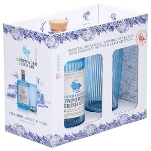 Drumshanbo Gunpowder Irish Gin 70Cl Bottle & Glass Giftpack