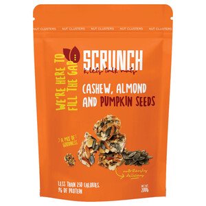 Scrunch Almond, Cashew & Pumpkin Seed Cluster 200G