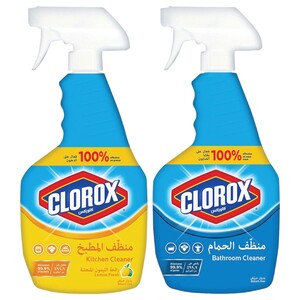 Clorox Kitchen Cleaner 500Ml + Bathroom Cleaner 500Ml
