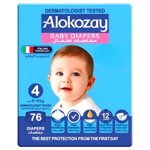Alokozay Baby Diapers Permium Size 4 76 Diapers