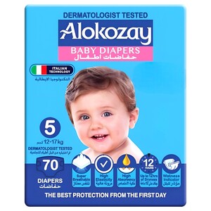 Alokozay Baby Diapers Premium Size 5 70 Diapers