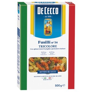 De Cecco Fusilli Tricolore 500G