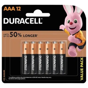 Duracell Battery Aaa 12 Pieces