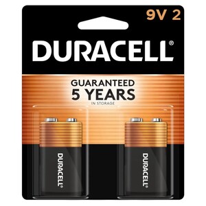 Duracell Battery 9V 2 Pieces