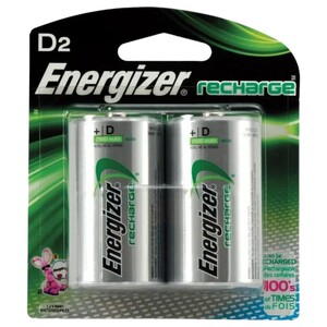 Energizer Battery D2 2 Pieces Rech 2500Mah Nh50