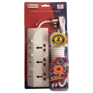 Sirocco Extension Socket 3Way 4M W1603s-4M