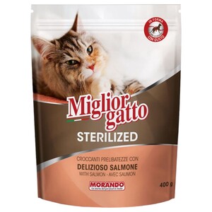 Miglior Gatto Dry Food With Salmon For Sterilized Cats 400G