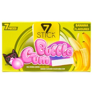 7 Stick Bubble Gum Banana 14.5G