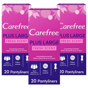 Carefree Cotton 20 Pads 2+1 Free