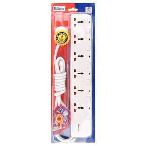 Sirocco Extension Socket 6Way 2M W065s Super