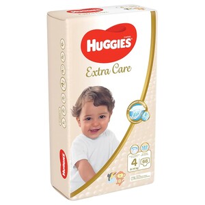 Huggies Baby Diapers Jumbo Extra Care Size 4 8-14Kg 68 Pieces